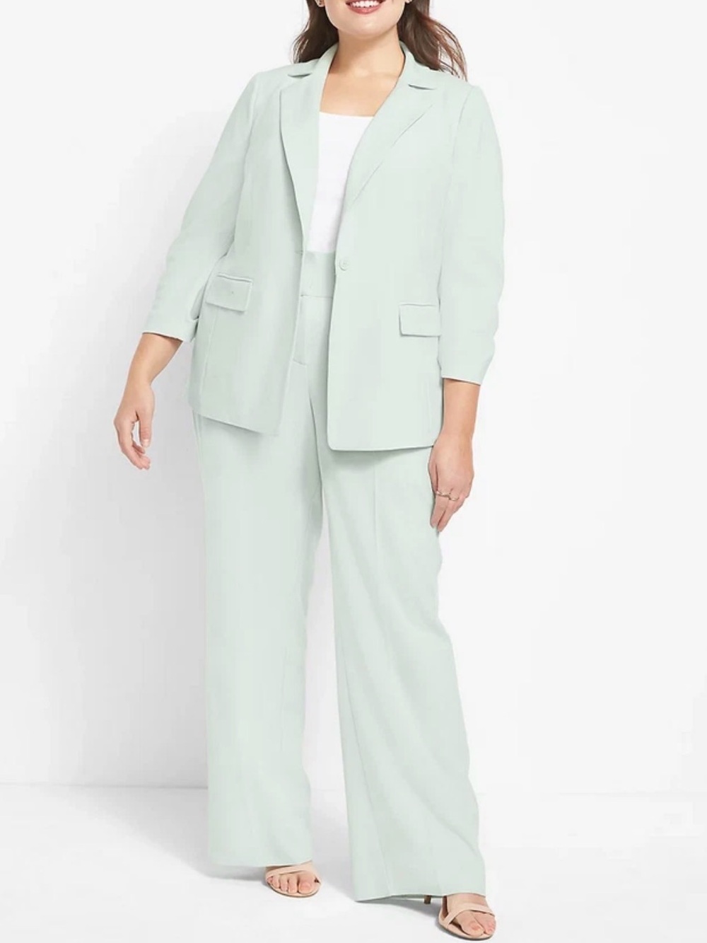 Lane Bryant Perfect Drape One-Button Blazer